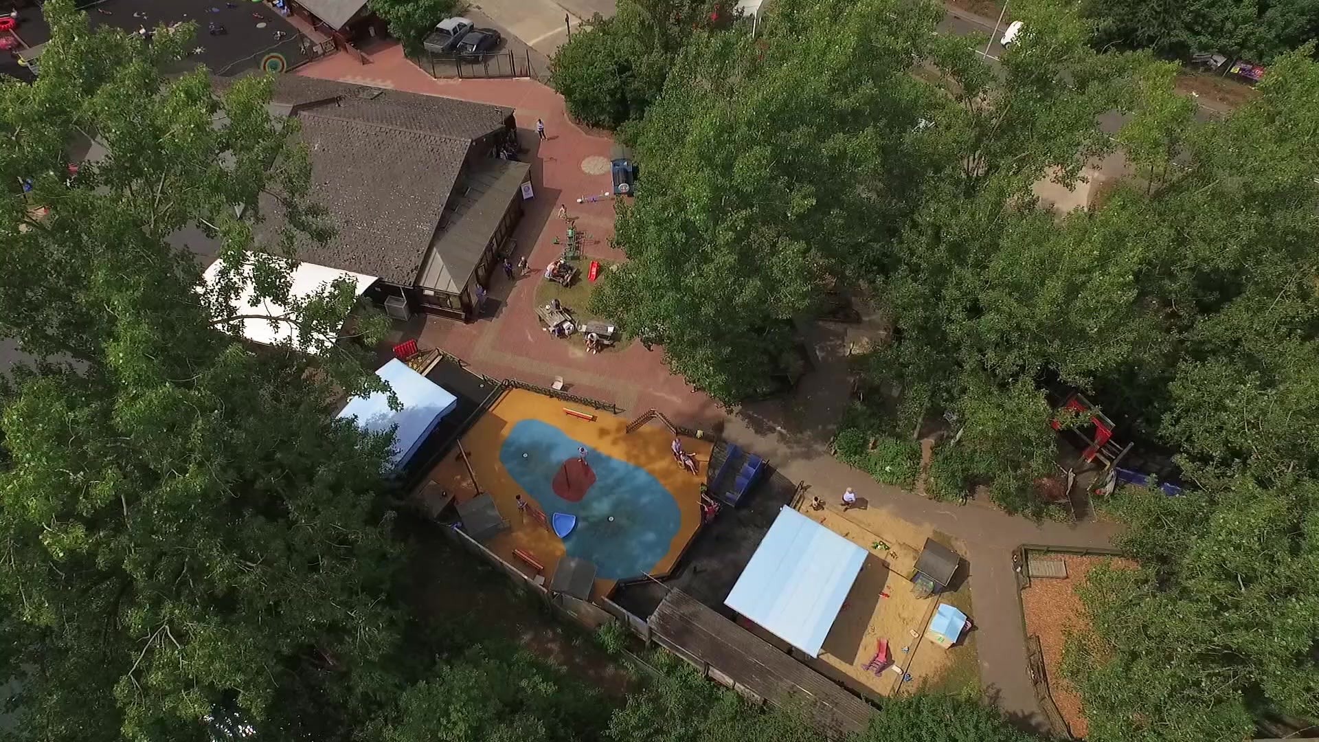 Aerial view Aerial view of Thames Valley Adventure Playground